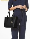  Túi Tote Michael Kors Handbag Jet Set Travel Small Saffiano Leather Top-Zip Tote Bag Đen 