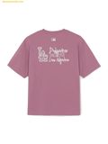  Áo Phông MLB Basic Back Street Logo Oversized Short Sleeve T-shirt LA Dodgers 3ATSB0863-07PKS Pink 
