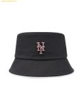  Mũ Bucket MLB Basic Bucket Hat NYM (Charcoal Grey) 3AHT7804N-09CGS Đen 