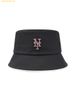 Mũ Bucket MLB Basic Bucket Hat NYM (Charcoal Grey) 3AHT7804N-09CGS Đen