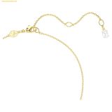  Dây Chuyền, Vòng Cổ Swarovski Mesmera necklace Heart, White, 18k gold finish 5733475 