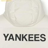  Áo Khoác Phao Dài MLB Basic Big Lettering Hood Long Padding New York Yankees 3ADJB1846-50CRS - Kem 