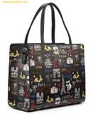  Túi Tote Karl Lagerfeld Paris Maybelle Satchel With Pins Đen 