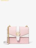  Túi Đeo Chéo Michael Kors Greenwich Small Color-Block Signature Logo Crossbody Bag Powder Blush Multi 35S5GGRC1B 
