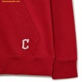  Áo Hoodie MLB Varsity Overfit Hoodie CLE (Red) 3AHDV0134-45RDS 