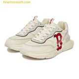  Giày Thể Thao MLB Chunky Runner Boston Red Sox 3ASHRJ13N-43IVS Màu Trắng Kem 