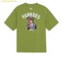  Áo Phông MLB New York Yankees Oversized Short Sleeve T-shirt with Mega Bear Back Graphic Olive 3ATSE0263-50OLS 