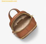  Balo Mini Michael Kors Rhea Extra-Small Pebbled Leather Backpack 35T5GRAB0L nâu 