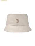  Mũ Bucket MLB Classic Monogram Tonton 3D Embossed Jacquard Bucket Hat BOS (D.Cream) 3AHTM014N-43CRD 