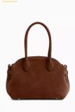 Túi Đeo Vai Coach Empire 21 Carryall Bag in Suede Brown 