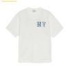  Áo Phông MLB Basic Denim-like Coopers Overfit Short Sleeve T-shirt New York Yankees Ivory 3ATSB1053-50IVS 