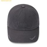  Mũ Lưỡi Trai MLB Vintage Cursive Unstructured Ball Cap NY (Charcoal Grey) 3ACPVL64N-50CGS 