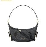  Túi Xách Michael Kors Merritt Small Signature Logo Convertible Shoulder Bag - 35R6G0WC1B - Black 