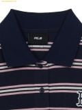  Áo Polo MLB Women's Varsity Stripe Crop Collar T-Shirt BOS (Navy) 3FPQV0253-43NYS 
