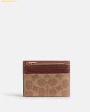  Ví Coach Card Holder Wallet In Signature Canvas CZ034 