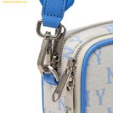  Túi Đeo Chéo MLB Mini Monogram Jacquard New York Yankees 3ACRS014N-50SBD Màu Xanh Trắng 