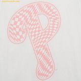  Áo Phông MLB Checkerboard Clipping Logo Overfit Short Sleeve T-Shirt PHI (White) 3ATSO0233-10WHS 