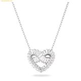  Dây Chuyền, Vòng Cổ Swarovski Matrix pendant Mixed cuts, Heart, White, Rhodium plated 5647924 