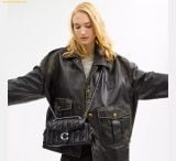  Túi Đeo Chéo Coach Tabby Shoulder Bag 26 With Pillow Quilting Black CP150 