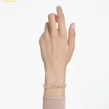  Lắc Tay, Vòng Tay SWAROVSKI Gema bracelet Mixed cuts, Multicolored, 18k gold finish 5705808 