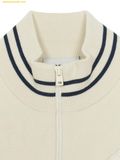  Áo Cardigan MLB Women's Classic Monogram Tonton Zip-Up Cardigan New York Yankees 3FKCM0154-50CRS - Trắng Kem 