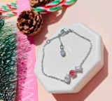  Lắc tay Swarovski Mesmera bracelet, Mixed cuts, Pink, Rhodium plated 5668361 