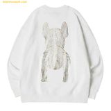  Áo Sweater LifeWork Gold Big Radog Màu Trắng 
