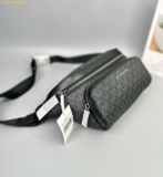  Túi Đeo Hông Michael Kors Men's Grey Cooper Logo Belt Bag Đen Logo 