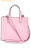  Túi Tote Marc Jacobs Mini Grind Coated Leather Tote Hồng Nhạt 