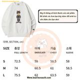  Áo Sweat Lifework Mono Hip Dog Sweatshirt Lw221Mt106 In Hình Chó Đại Ca Đội Nón - Trắng 