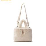  Túi Tote MLB Wms Basic Fur Fleece Tote Bag Boston Red Sox 3AORS0536-43BGL 