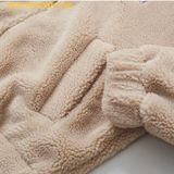  Áo Khoác Bông SAPO Dumble Crop Hoodie SPFZE4VG42 - Nâu 