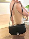  Túi Đeo Vai Michael Kors Mila Medium Leather Messenger Bag 35T5SIMM8L Black 