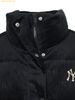  Áo Khoác Phao MLB Women's Diamond Monogram Tonton Velvet Crop Padding NY (Black) 3FDJM1046-50BKS 