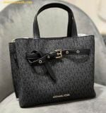  Túi Xách Michael Kors Mina Small Logo Crossbody Bag 30F5SU5S1V Đen Logo 