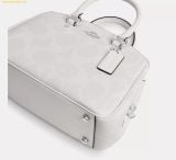  Túi Xách Coach Savannah Small Carryall Bag In Signature Canvas CAL53 White 