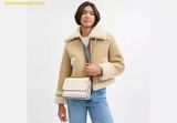  Túi Đeo Vai Coach Claire Crossbody Bag Signature Rivet CX260 Màu Trắng Kem 