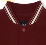  Áo Khoác Bomber MLB Common Logo Wool Varsity Jacket 3AJPB0131-43WIS Tay Da 