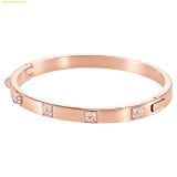  Vòng Tay, Lắc Tay Swarovski Dextera bangle Pavé, White, Rose gold-tone plated 5098368 