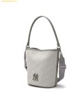  Túi Đeo Chéo MLB Korea Classic Mono Jacquard Bucket Bag New York Yankees Grey 3ABML024N-50CGL 