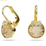  Khuyên Tai, Bông Tai Swarovski Bella V drop earrings Round cut, Gold tone, 18k gold finish 5662093 