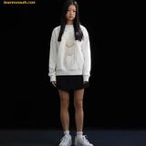  Áo Sweater LifeWork Gold Big Radog Màu Trắng 