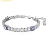  Vòng Tay Swarovski Matrix Tennis Bracelet Mixed Cuts, Rhodium Plated 5666426 - Bạc 