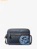 Túi Đeo Chéo Michael Kors MK Cooper Embellished Signature Logo Utility Crossbody Bag - Light Sky Navy Logo Xanh
