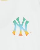  Áo Phông MLB Basic Color Letter Mega Oversized Functional Short Sleeve T-shirt NY - SKU: 3ATSB0653-50WHS, White 