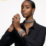  Đồng Hồ Swarovski Watch Octagon cut bracelet, White, Stainless steel 5729182 