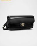  Túi Đeo Chéo TORY BURCH Robinson Spazzolato Leather Shoulder Bag Black 