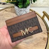  Ví Thẻ Michael Kors Large Reed card holder with logo 35S3G6RD3B Nâu Logo 