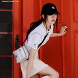 Túi Đeo Chéo MLB Basic Luxleisure Crossbody New York Yankees Silver 3ACRM024N-50SIS 