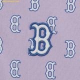  Áo Polo MLB Women's Classic Monogram Full Board Boston Red Sox Lavender 